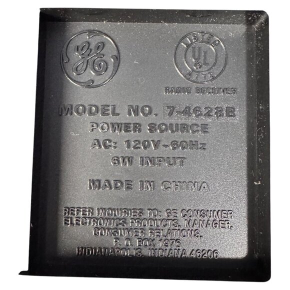 Vintage General Electric Alarm Clock Radio Model 7-4628B AM/FM with nite-glo - Picture 5 of 5